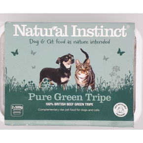Natural Instinct Pure Raw Green Tripe Dog & Cat  2 x 500g Twin Pack Frozen